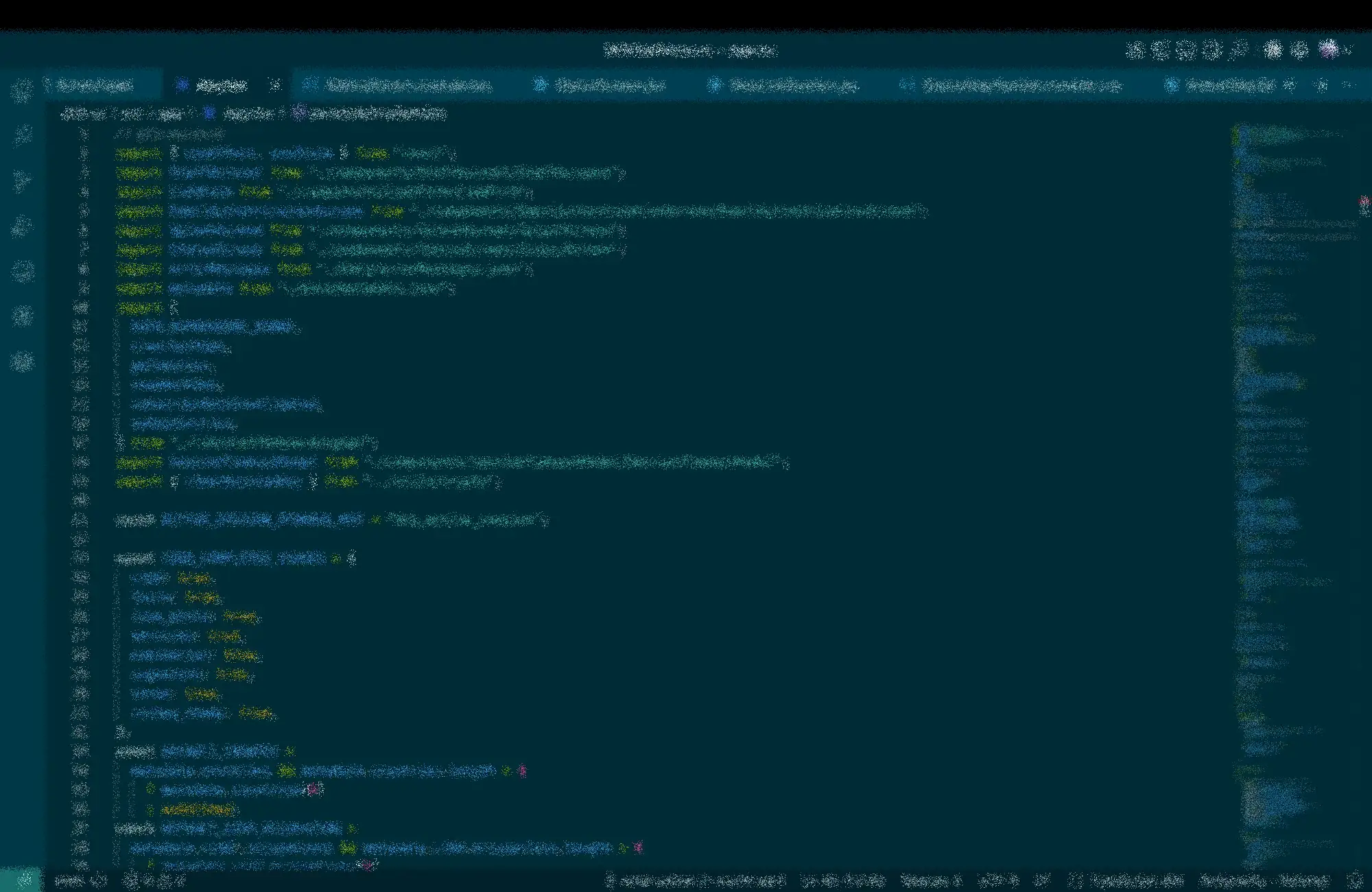 The generated DCB StaffAccount React source open in the editor, refined for production